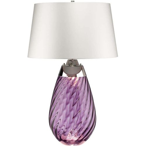 Tischleuchte, Metall Rosa, Blau, H 46 cm