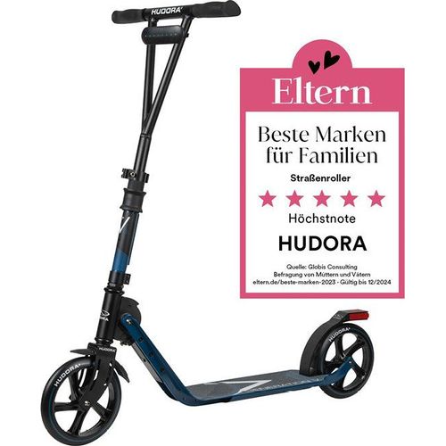 HUDORA BigWheel® Generation V 205, Scooter dunkelblau - Klappbar & Höhenverstellbar - Tretroller für Kinder, Jugendliche & Erwachsene - bis zu 100kg - Cityroller
