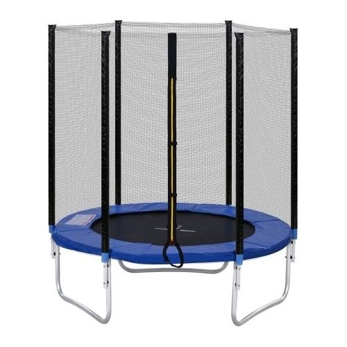 Outdoor-Trampolin mit Sicherheitszaun und Gepolsterte Stangen, 6 FT Gartentrampolin, tragend 80 kg, hat den GS- und bestanden