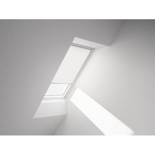 VELUX Sichtschutzrollo weiß uni manuell Rahmen aluminium RFL PK10 1028S