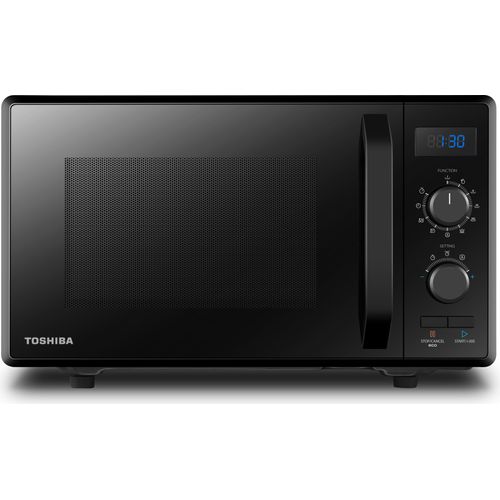 Toshiba MW2-AG23PF(BK) Mikrowelle / 3-in-1 Mikrowelle mit Grill & Kombi-Funktion/Freistehend / 23L / 900W / 1000W Grill/energiesparender ECO-Funktion/Drehteller mit Positionsspeicher/Schwarz