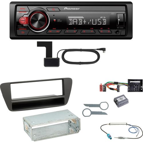 Pioneer MVH-130DAB Digitalradio USB Einbauset für Audi Q3 8U