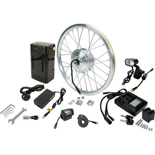 PowerSmart Electric Bicycle Kit Ebike Electric Bicycle Conversion Kit, 16 inch wheel with built-in front hub Motor Conversion Kit