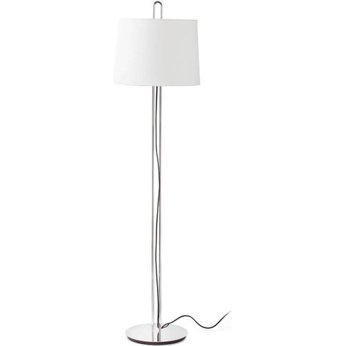 Stehleuchte MONTREAL E27 15W Stahl Chrom, Textil Beige L:40cm H:160cm Ø30cm