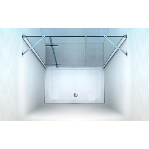 Glaszentrum Hagen - 160x195cm - Hestia Innentür - 8mm - ohne Duschwanne