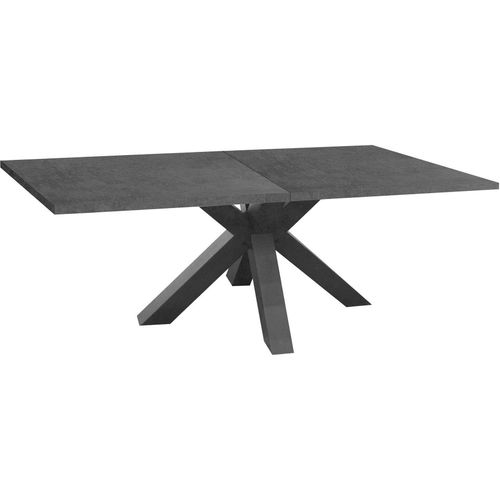 Esstisch ausziehbar Ela 1 140 x 90 x 75 Esszimmertisch Graphit 13504-140