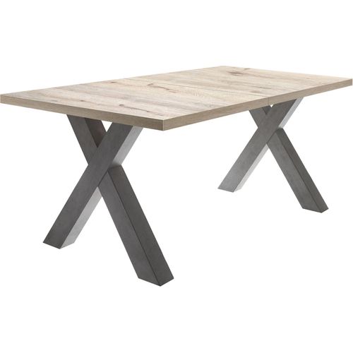 Esstisch ausziehbar Eike 3 160 x 90 x 75 Esszimmertisch Graphit/Sandeiche 13408-160