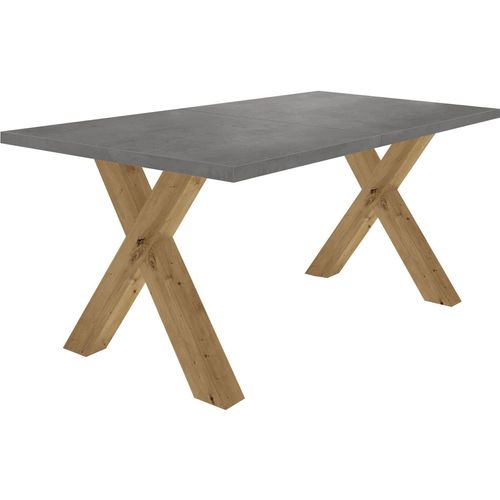 Esstisch ausziehbar Eike 1 160 x 90 x 75 Esszimmertisch Asteiche/Graphit 13395-160