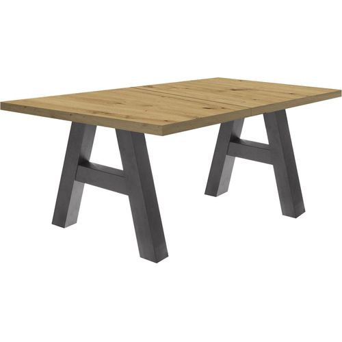 Esstisch ausziehbar Elia 3 140 x 90 x 75 Esszimmertisch Graphit/Asteiche 13266-140