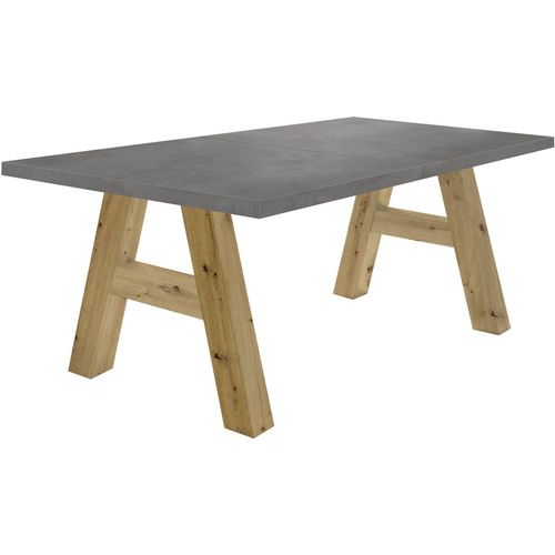 Esstisch ausziehbar Elia 1 160 x 90 x 75 Esszimmertisch Asteiche/Graphit 13259-160