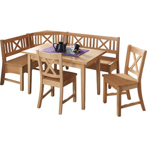 Eckbankgruppe im modernen Landhausstil Deborah Essgruppe massiv Holz Buche lackiert 12033