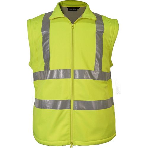 Übergrössen Arbeits-Softshelljacke/-weste marc & mark Reflektor Gelb 12XL