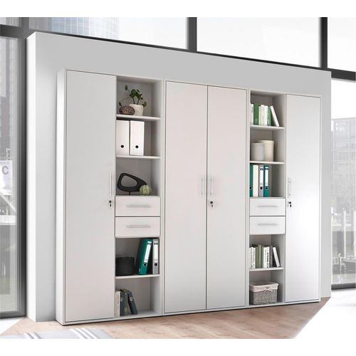 Regalwand Bürowand Schrankwand Aktenschrank Büromöbel 