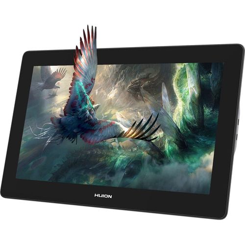 HUION Kamvas Pro 16 Plus (4K) 15,6 Zoll Grafiktablett mit Display Volllaminierter entspiegelter Glasbildschirm Stiftanzeige Quantum-Dot-Technologie 145% sRGB-Farbraum-Grafikmonitor