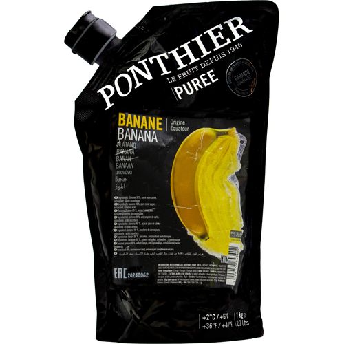 Food-United BANANEN PÜREE Frucht-Püree von Ponthier 12x 1KG