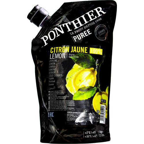 Food-United ZITRONEN PÜREE Zitrus-Frucht-Püree von Ponthier 12x 1KG