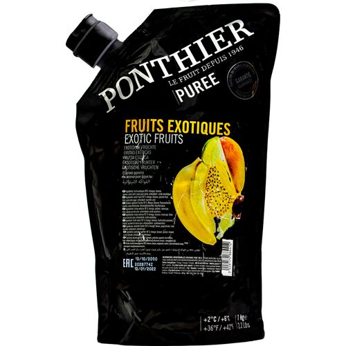 Food-United EXOTIC PÜREE Mango Banane Maracuja Limette Püree von Ponthier 6x 1KG