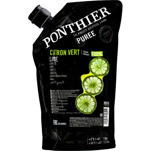 Food-United LIMETTEN PÜREE Zitrus-Frucht-Püree von Ponthier 6x 1KG