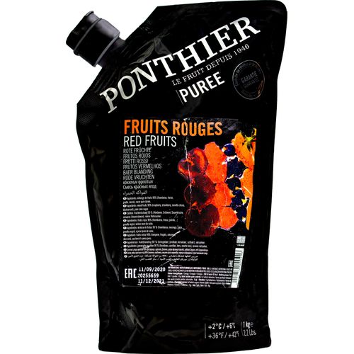 Food-United ROTE FRÜCHTE PÜREE Frucht-Mark-Püree von Ponthier 12x 1 Kg