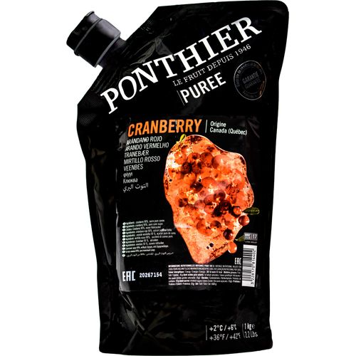Food-United CRANBERRY PÜREE Moos-Beeren-Frucht-Püree von Ponthier 24x 1KG