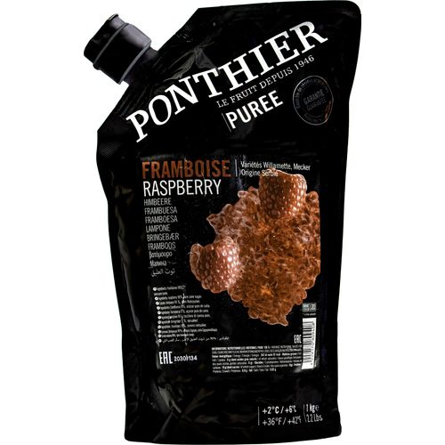 Food-United HIMBEEREN PÜREE Beeren-Frucht-Püree von Ponthier 24x 1 Kg