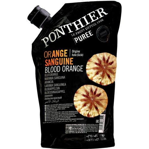 Food-United BLUT-ORANGEN SANGUINE PÜREE Frucht-Püree von Ponthier 12x 1KG