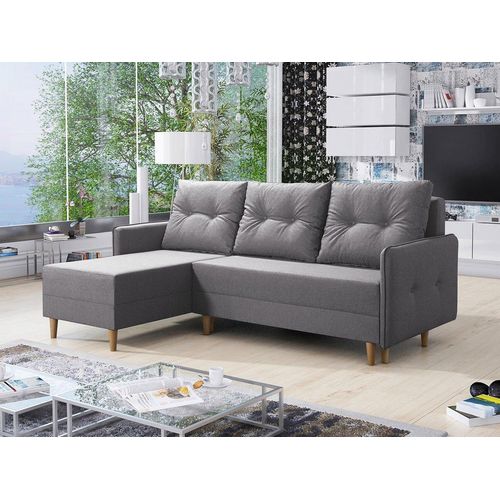 MIRJAN24 Ecksofa Fern, Eckouch mit Bettkasten und Schlaffunktion, Couchgarnitur, Wohnzimmer, Polsterecke vom Hersteller (Lux 05)