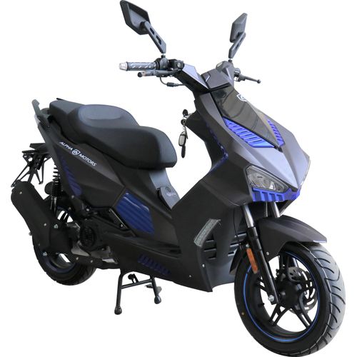 Motorroller Shark 50 ccm 45 kmh EURO 5 mattschwarz