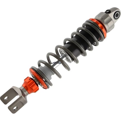 Stoßdämpfer Stage6 R / T Replica für Aprilia SR Factory - hart eloxiert / schwarz / orange, Länge: 310mm, 110 LB