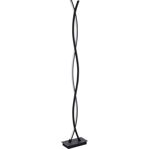 LED Standleuchte, Fußschalter, schwarz graphit, H 143 cm