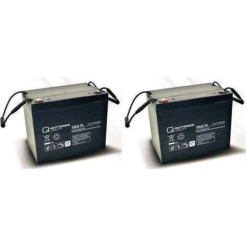 Ersatzakku für Ortopedia Rordo N40-48 2 St. Q-Batteries 12LC-75/12V-77Ah Blei Akku Zyklentyp AGM VRL