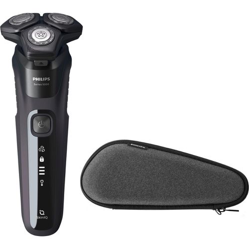 Philips S5588/30 Series 5000 Elektrischer Nass- und Trockenrasierer mit Barttrimmer, Flexible 360° Scherköpfe