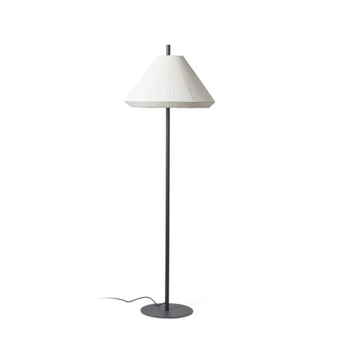 Stehleuchte SAIGON OUT E27 15W IP44 Aluminium dunkelgrau, Textilene Creme L:67cm H:195cm