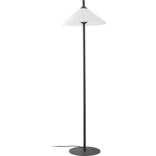 Stehleuchte SAIGON OUT E27 15W IP44 Aluminium dunkelgrau, PEMD Weiß L:66cm H:220cm