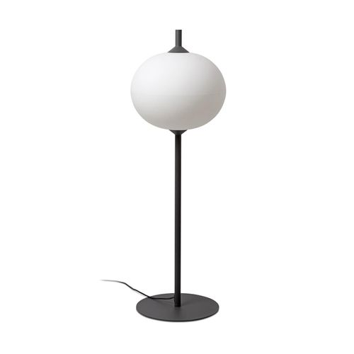 Stehleuchte SAIGON OUT E27 15W IP44 Aluminium dunkelgrau, PEMD Weiß L:44.4cm H:130cm