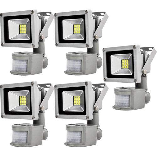 Greenmigo 5X 20W LED Strahler mit Bewegungsmelder