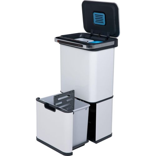 SVITA Sensor-Mülleimer 60L Aktivkohle- und Selbstreinigungs-Funktion Weiß
