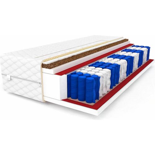 Matratze 140X200Cm Kokoseinlage Kokos Taschenfederker 17Cm H3 H4 9 Zonen