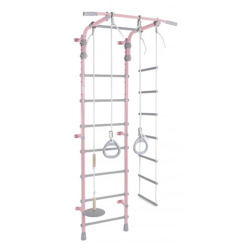 Sprossenwand Pastell 2 Rosa | Turnwand Holz Pastell 2 Rosa | Wand-Klettergerüst Pastell 2 Rosa