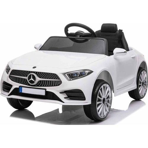 Lizenz Kinder Elektro Auto Mercedes CLS350 2x 30W 12V 7Ah 2.4G RC Weiß