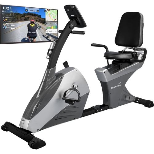 Liege-Ergometer Centaurus mit Bluetooth (silber)