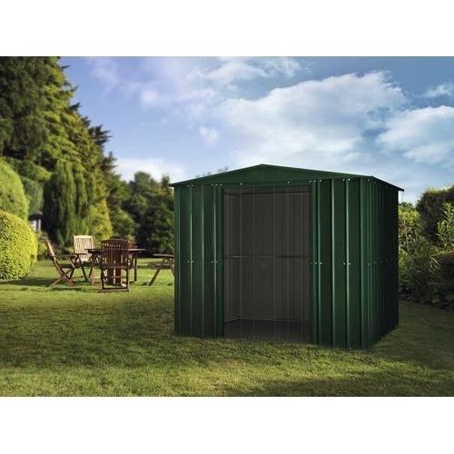 Metallgerätehaus GLOBEL Giebeldach 8x8 245 x 245 cm grün
