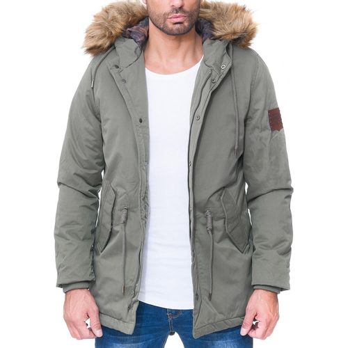 Cipo & Baxx Herren Winter Jacke CM150 Khaki L