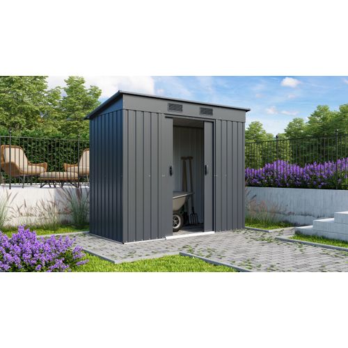 Gartenhaus Leipzig II 84 217 x 110 cm anthrazit matt