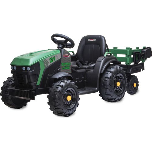 Ride-on Traktor Super Load mit Anhänger grün 12V