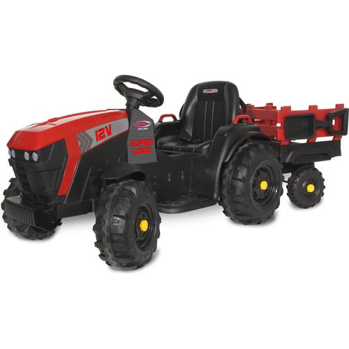 Ride-on Traktor Super Load mit Anhänger rot 12V
