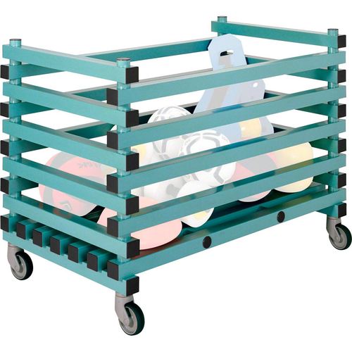Kunststoff Materiallagerungswagen, offene Version, fahrbar