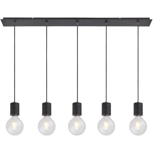 ISOLED Hängeleuchte schwarz matt, 5xE27 Fassung