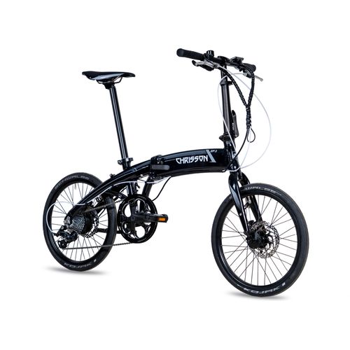20 Zoll E-Faltrad CHRISSON EF3 9G SHIMANO Sora & ANANDA 10Ah schwarz