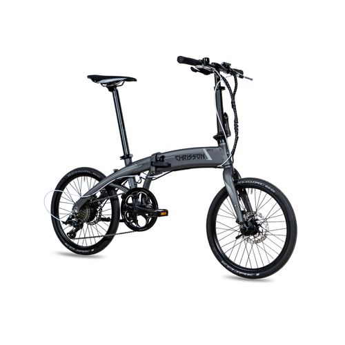 20 Zoll E-Faltrad CHRISSON EF3 9G SHIMANO Sora & ANANDA 10Ah grau matt